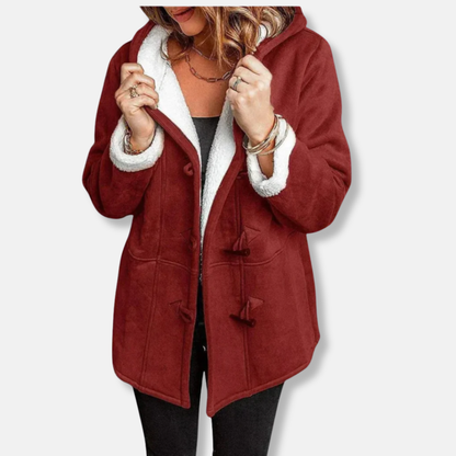 Soft Fleece Hooded Winter Duffle Coat