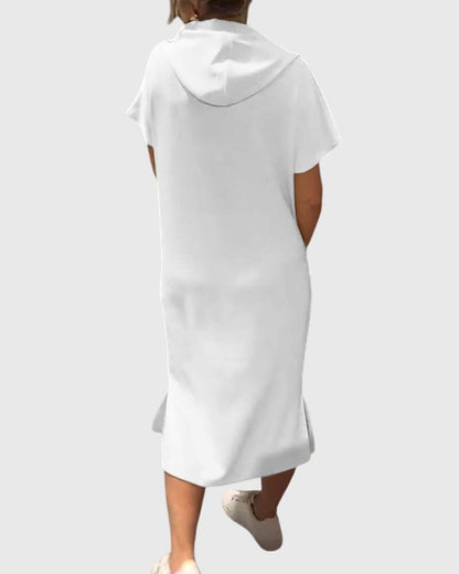 Comfortable Hooded Sweat Dress