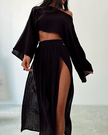 Lightweight Cotton Two-Piece Outfit