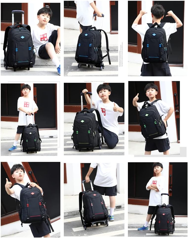 Practical Wheeled Backpack for Kids - Convertible Rolling Bag