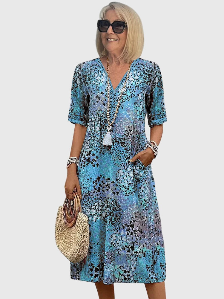 Elegant Garden Party Midi Dress