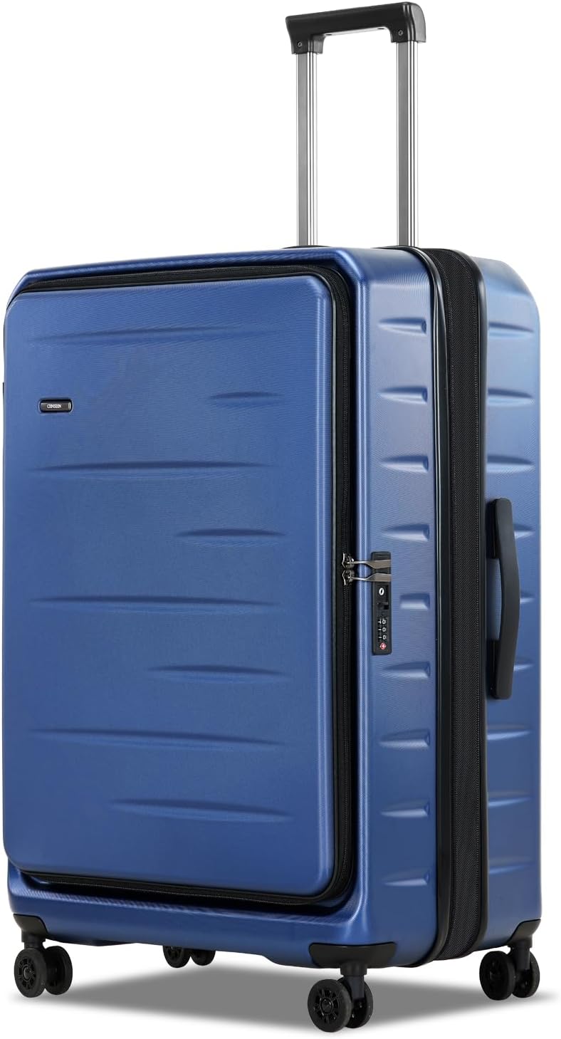 Durable Hardside Rolling Carry On with Pocket & Lock