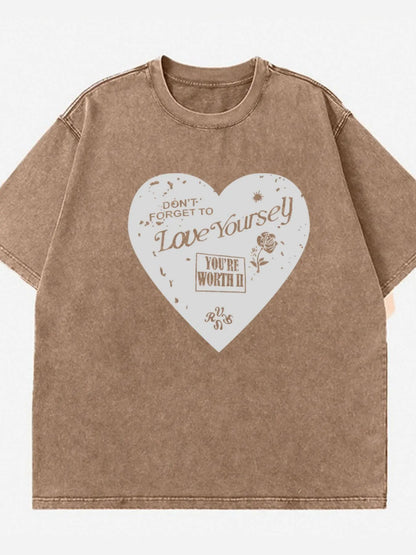 Cute Round Neck Casual Tee Shirt