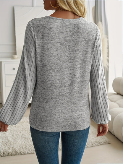Classic Long Sleeve Knit Sweater