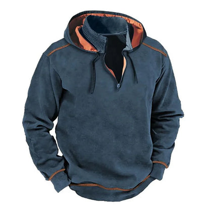 Casual Hoodie Sweatshirt for Men - Soft Cotton Blend