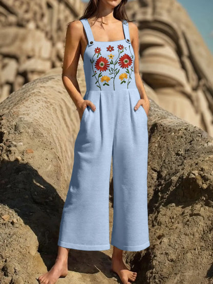 Beautiful Floral Flowy Maxi Jumpsuit