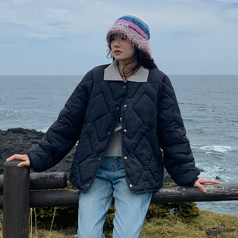 Warm Women's Puffy Short Jacket