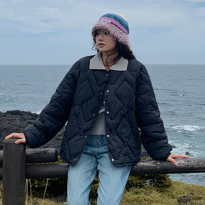 Warm Women's Puffy Short Jacket