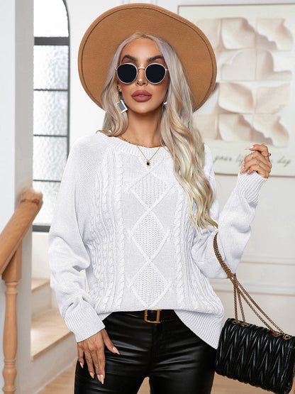 Warm Thick Knit Crew Neck Sweater