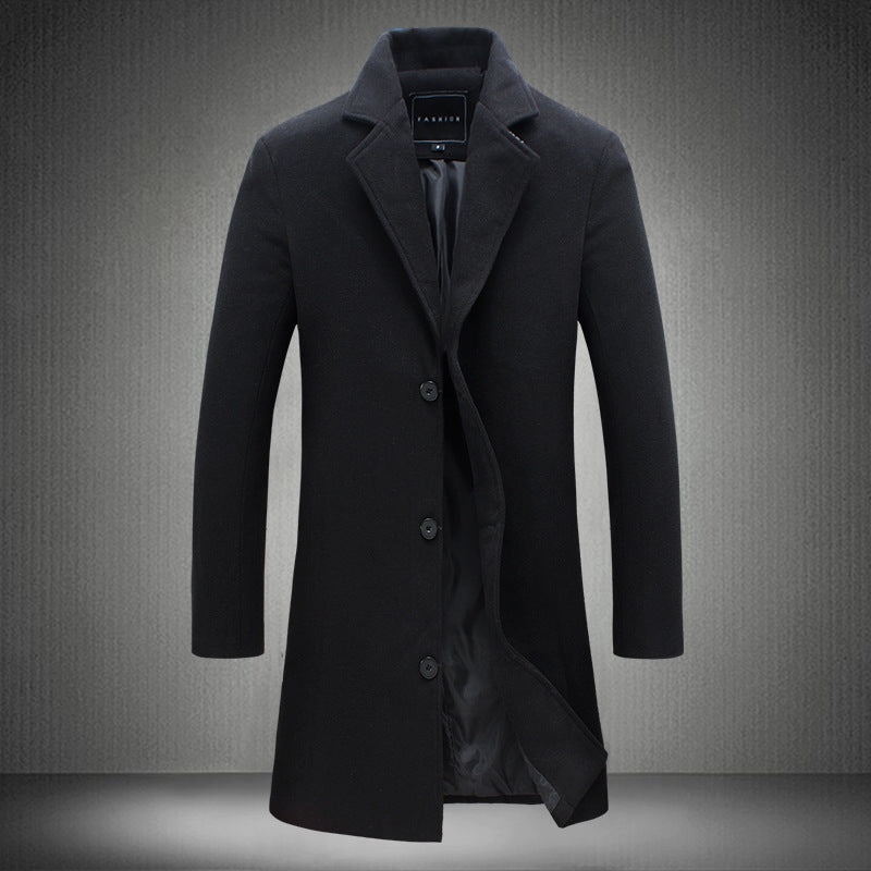 Classic Mens Wool Blend Coat