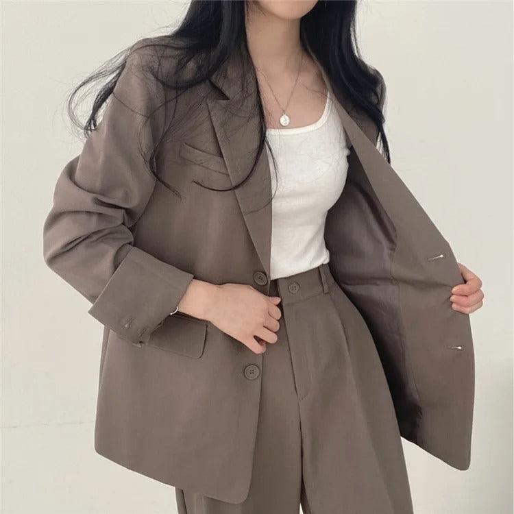 Classic Women's 2 Piece Blazer Suit Set