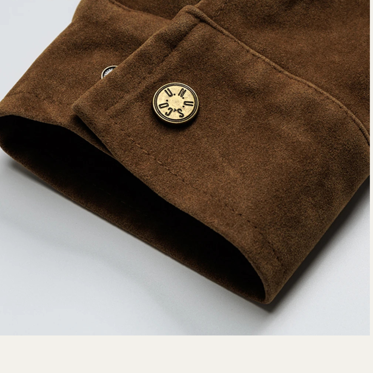 Classic Men's Suede Zipper Bomber Jacket