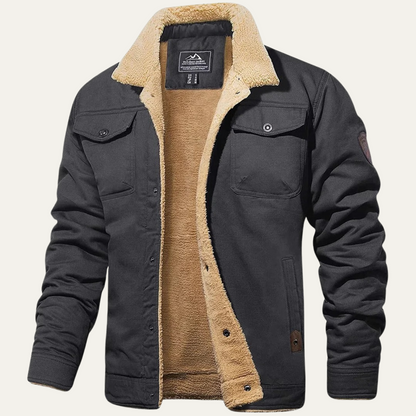 Thermal Insulated Mens Fleece Lined Winter Jacket