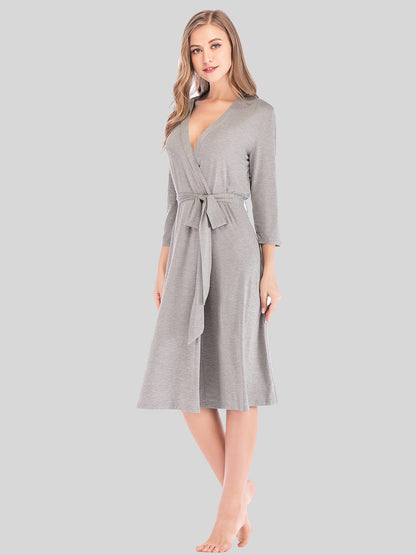 Low Cut V Neck Sleep Dress
