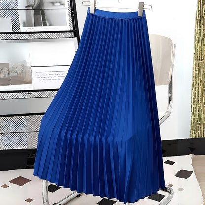 Luxurious Folded Waist Skirt