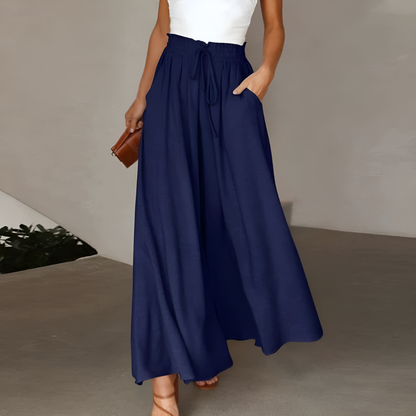 Comfortable Elastic Waist Summer Trousers
