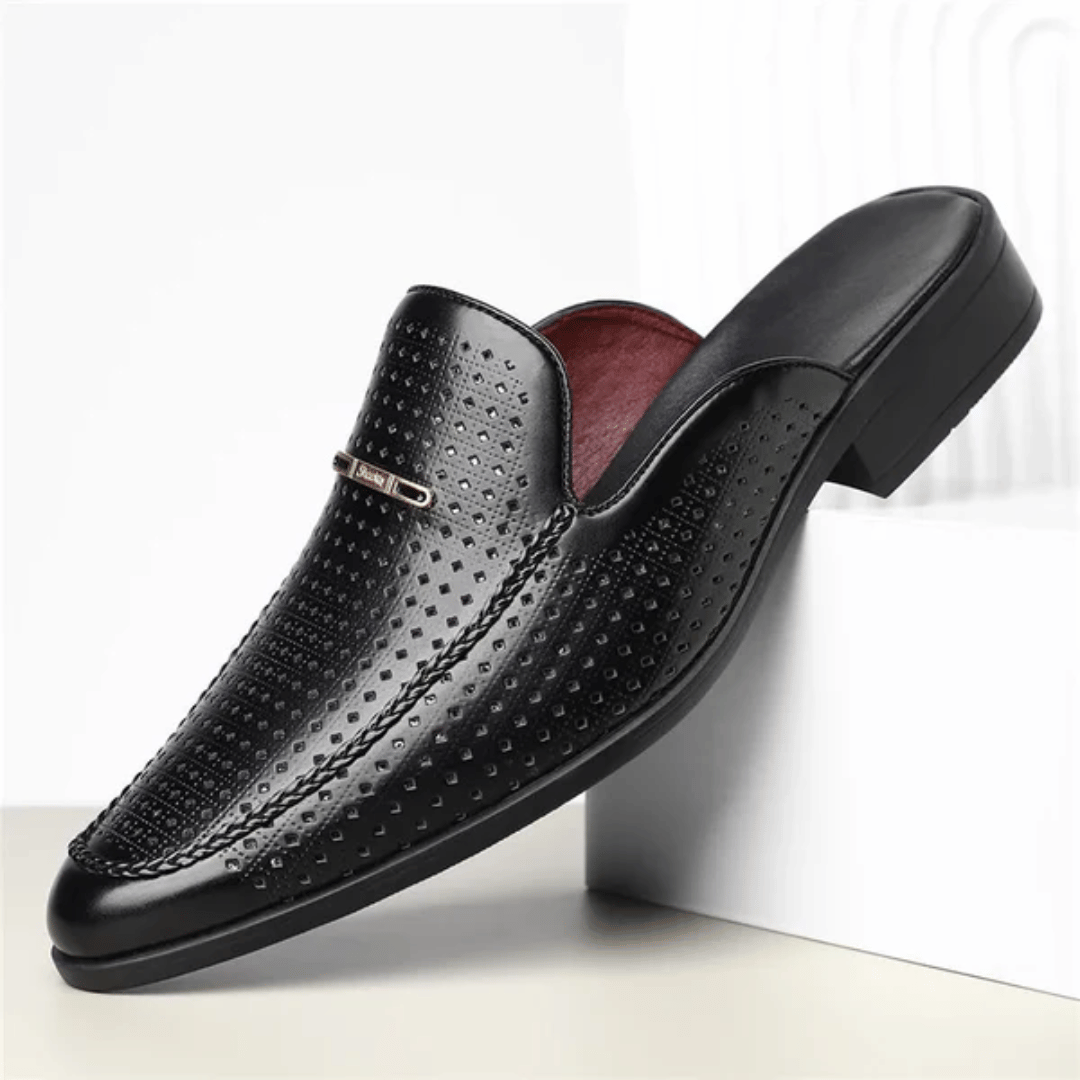Authentic Leather Sandal Slides
