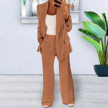 Ladies Wide Leg Suit Pants