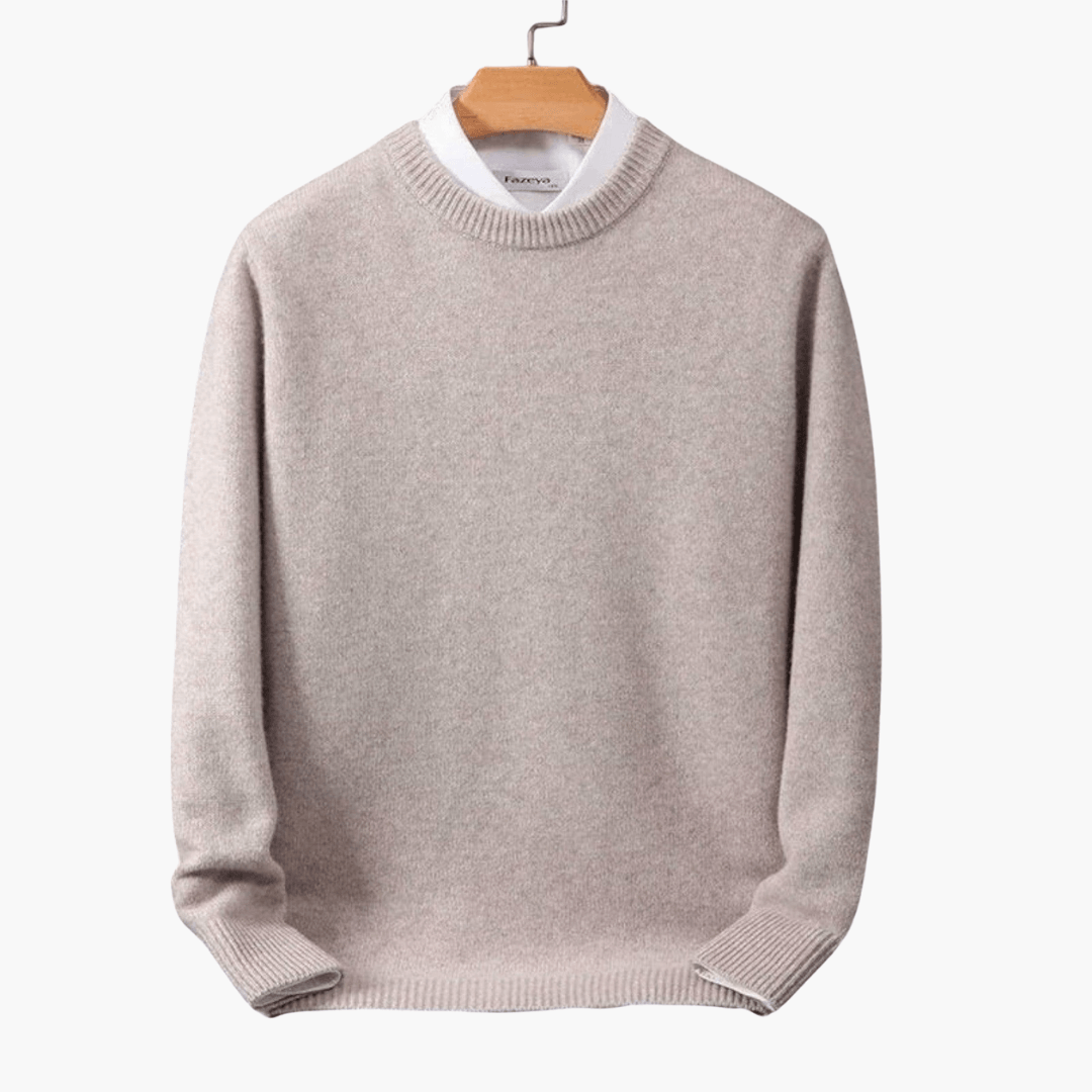 Cozy Mens Crew Neck Winter Sweater