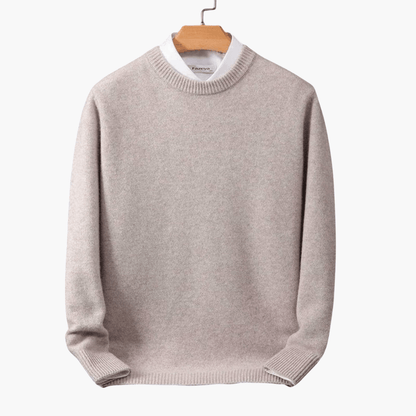 Cozy Mens Crew Neck Winter Sweater