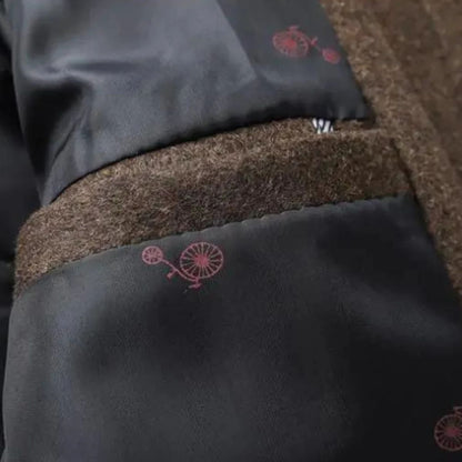 Warm Mens Classic Wool Winter Coat