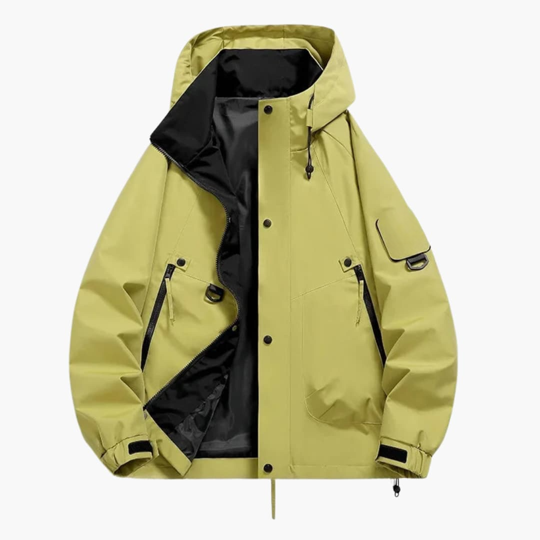 Waterproof Hoodie with Zip and Side Pockets