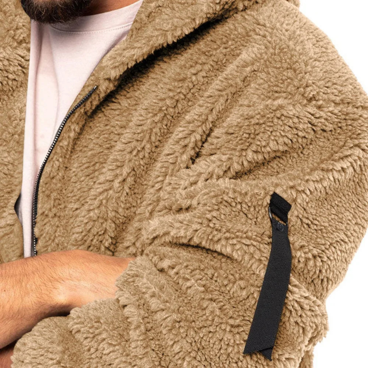 Cozy Men's Fleece Hooded Winter Jacket