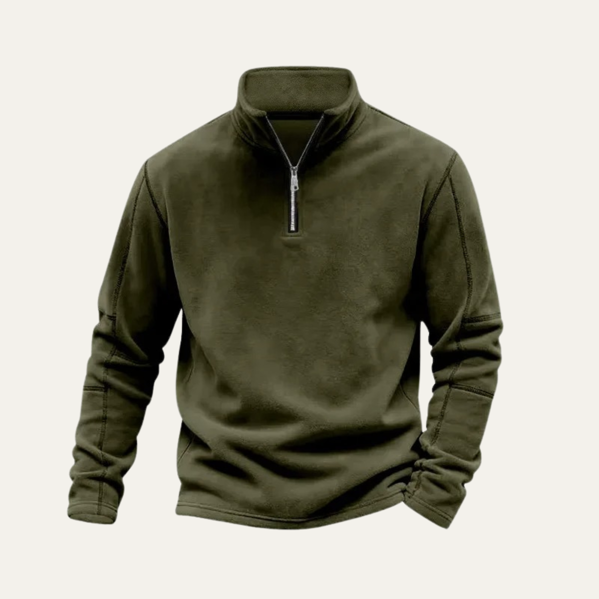 Thermal Men's Quarter Zip Fleece Pullover Sweater