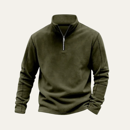 Thermal Men's Quarter Zip Fleece Pullover Sweater