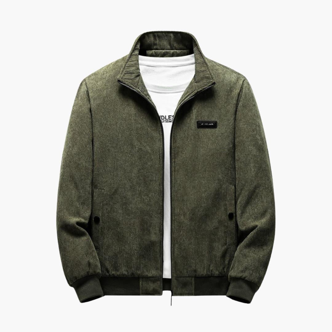Warm Textured Zip Jacket for Men