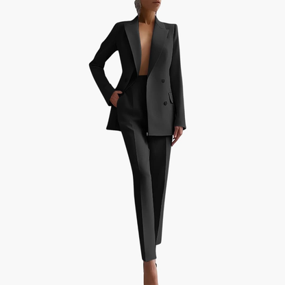 Ladies Business Jacket and Pant Suit Set