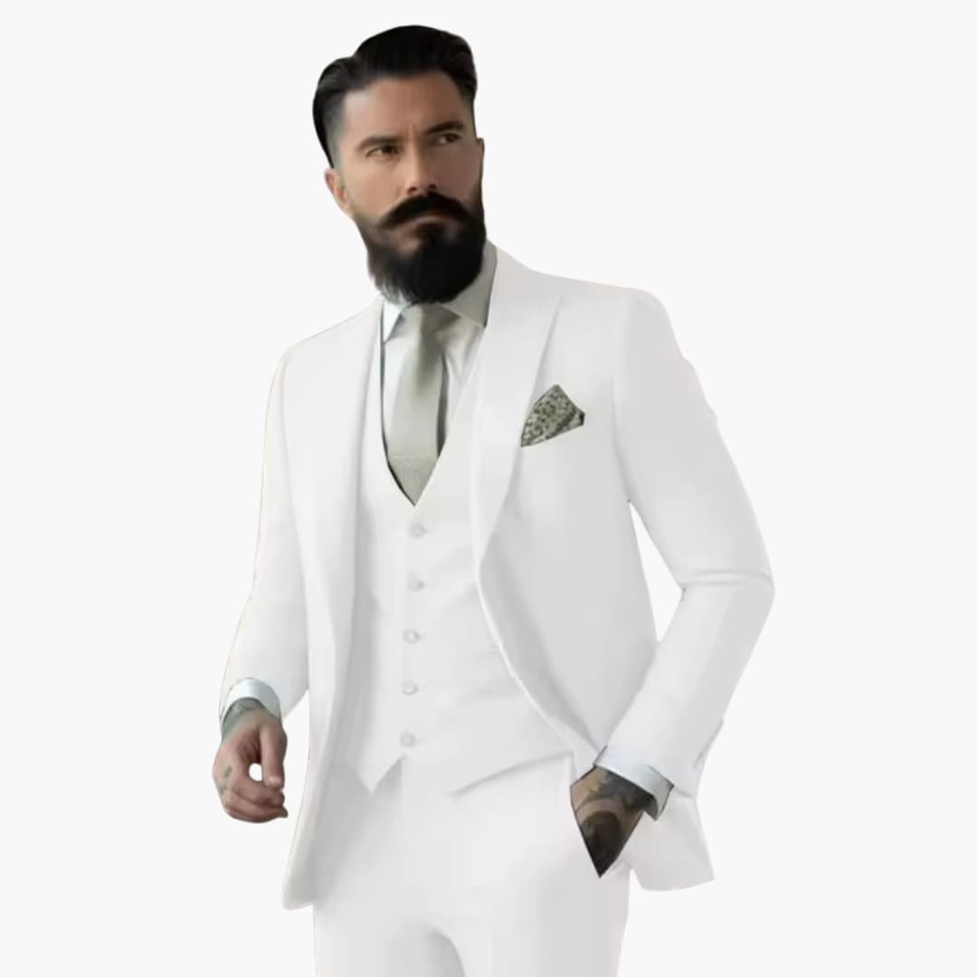 Stylish Men's Double-Breasted Suit