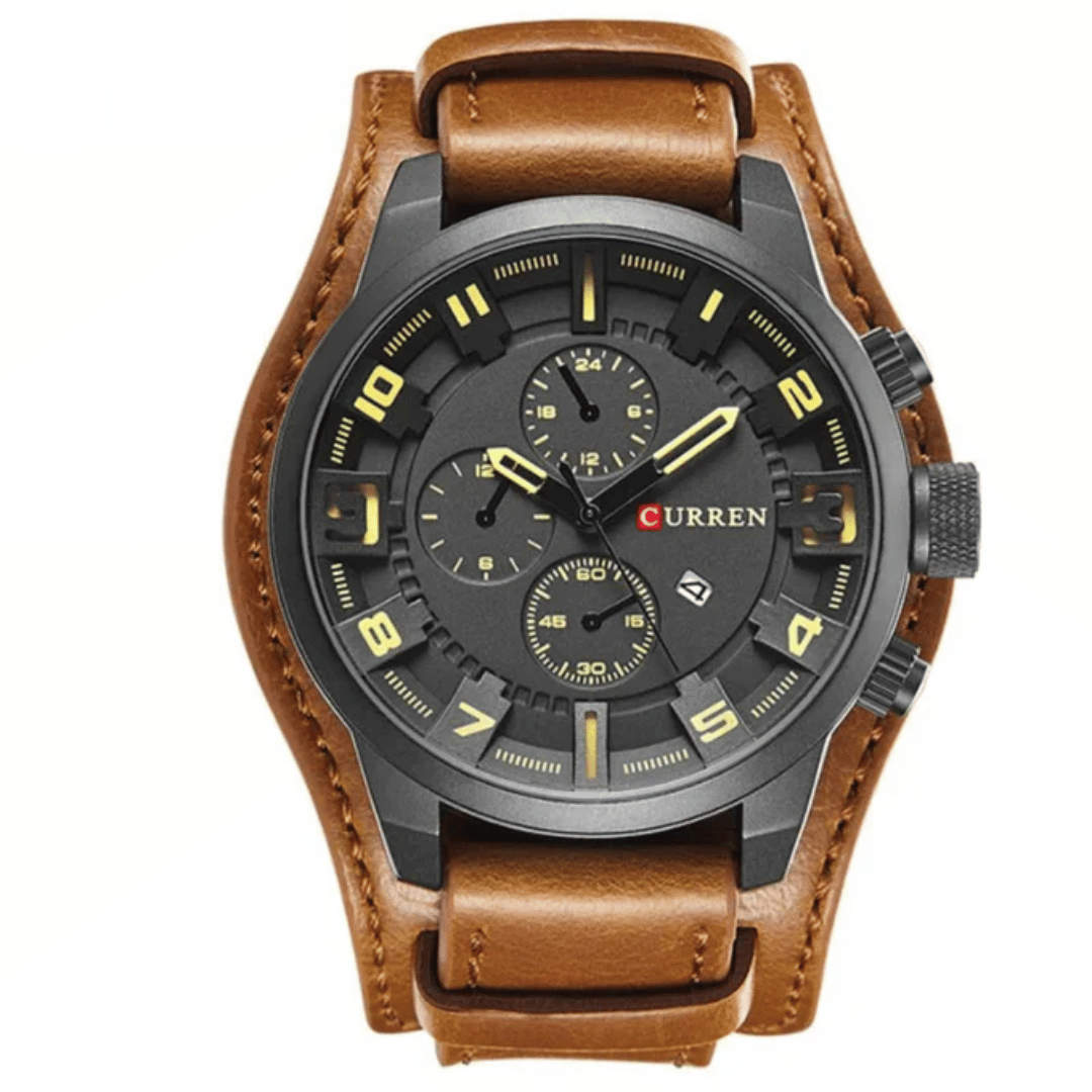 Luxury Leather Quartz Watch