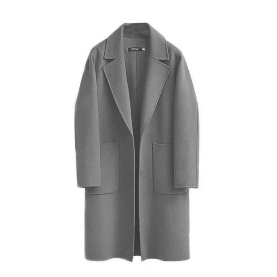 Classic Full Length Wool Women's Coat - EasyApparels