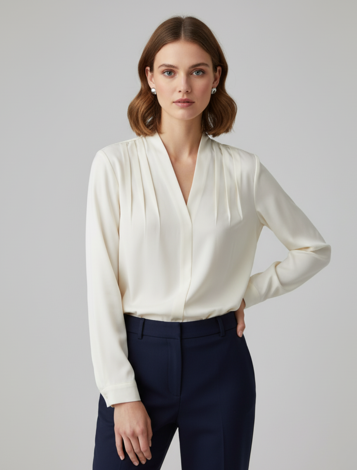 Luxury Ruffle Sleeve Women's Blouse - Vossary
