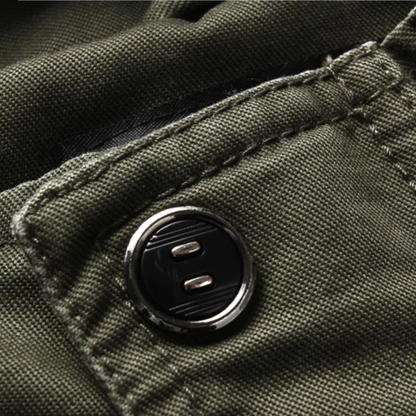 Rugged Men's Tactical Cargo Field Jacket