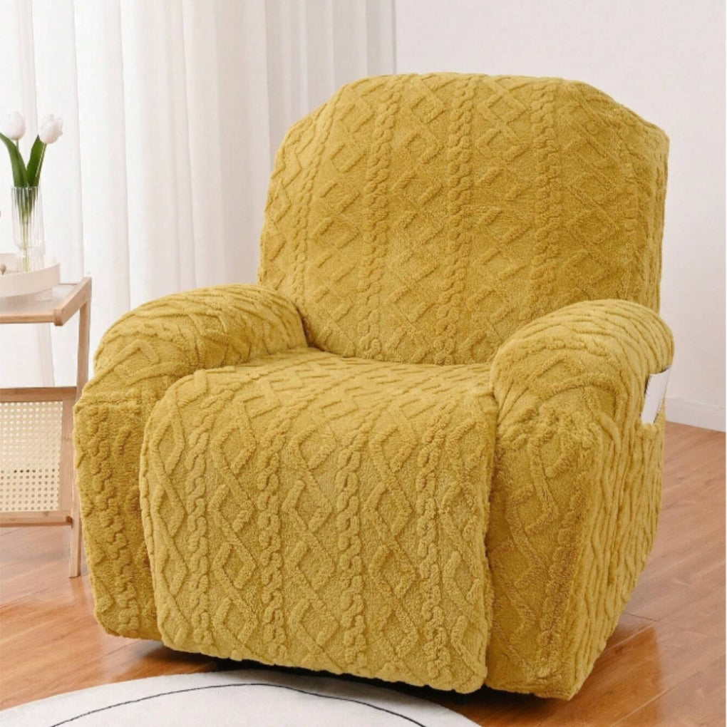 Cozy Fleece Recliner Slipcover for Winter Warmth