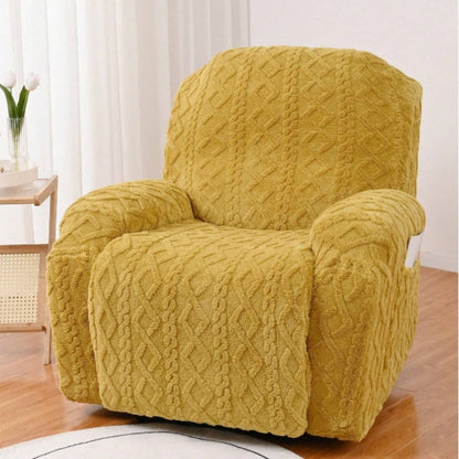 Cozy Fleece Recliner Slipcover for Winter Warmth