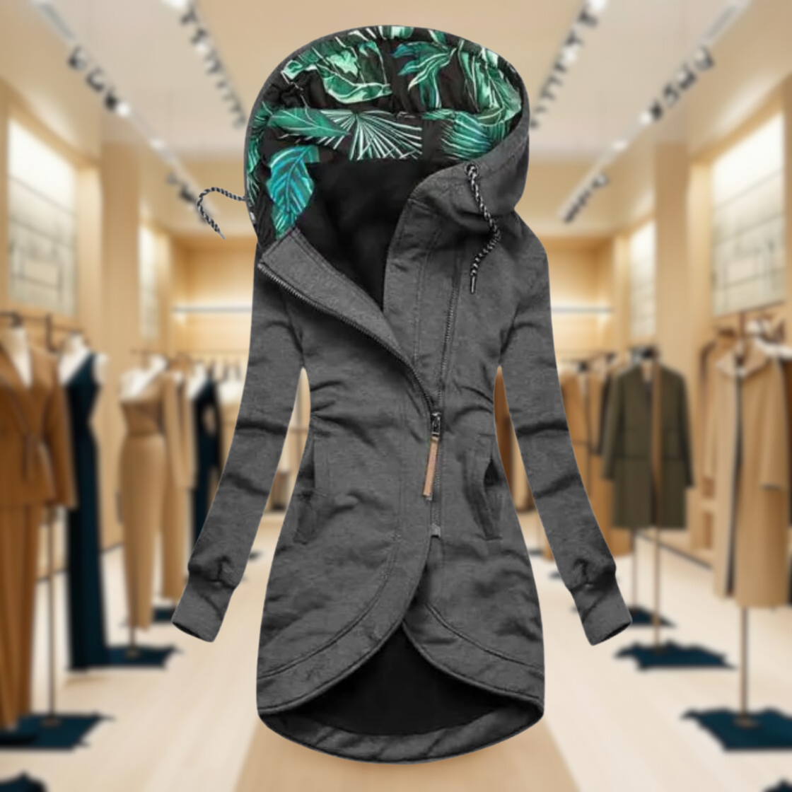 Waterproof Women's Slim Hooded Raincoat