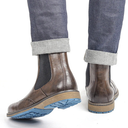 Timeless Men's Leather Ankle Boots
