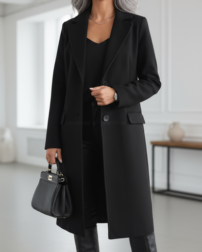 Luxurious Women's Winter Wool Overcoat