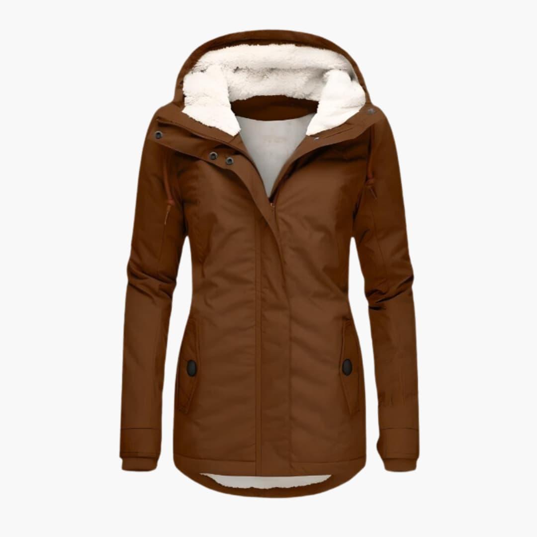 Warm Insulated Women's Parka with Pockets