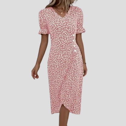 Ladies Beautiful Flower Knee Length Dress