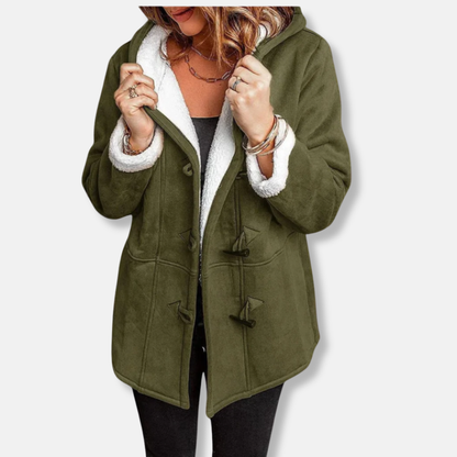 Soft Fleece Hooded Winter Duffle Coat
