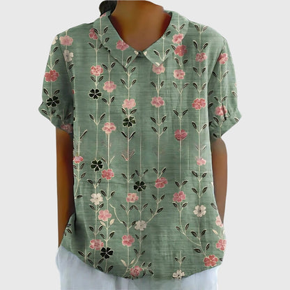 Pretty Floral Women's Top - Vossary