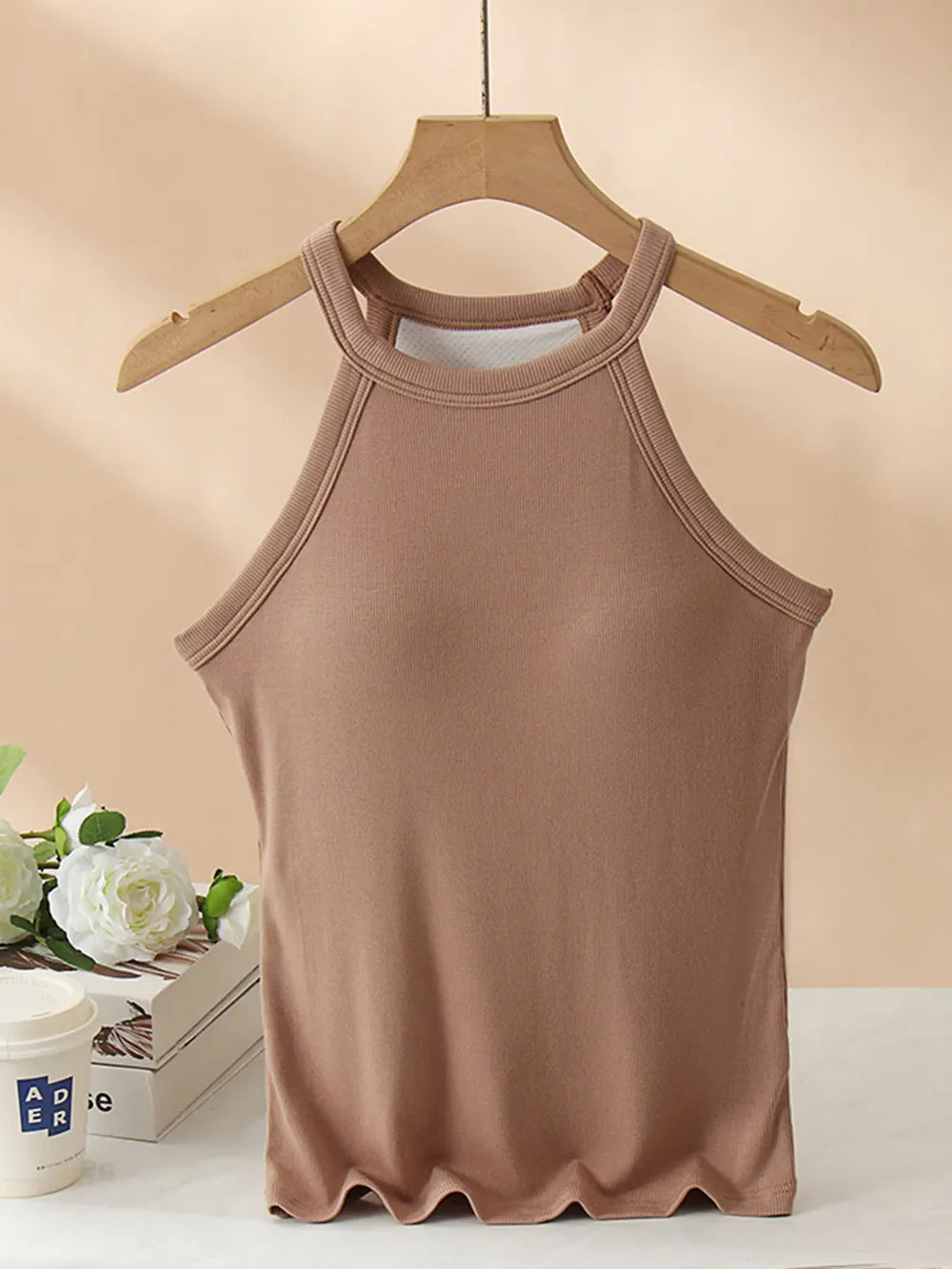 Classic Fit Tank Top With Built In Bra