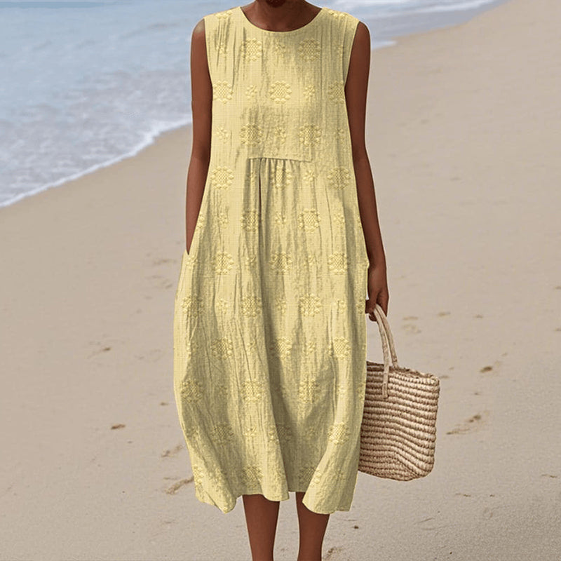 Comfortable Floral Midi Dress for Women - EasyApparels