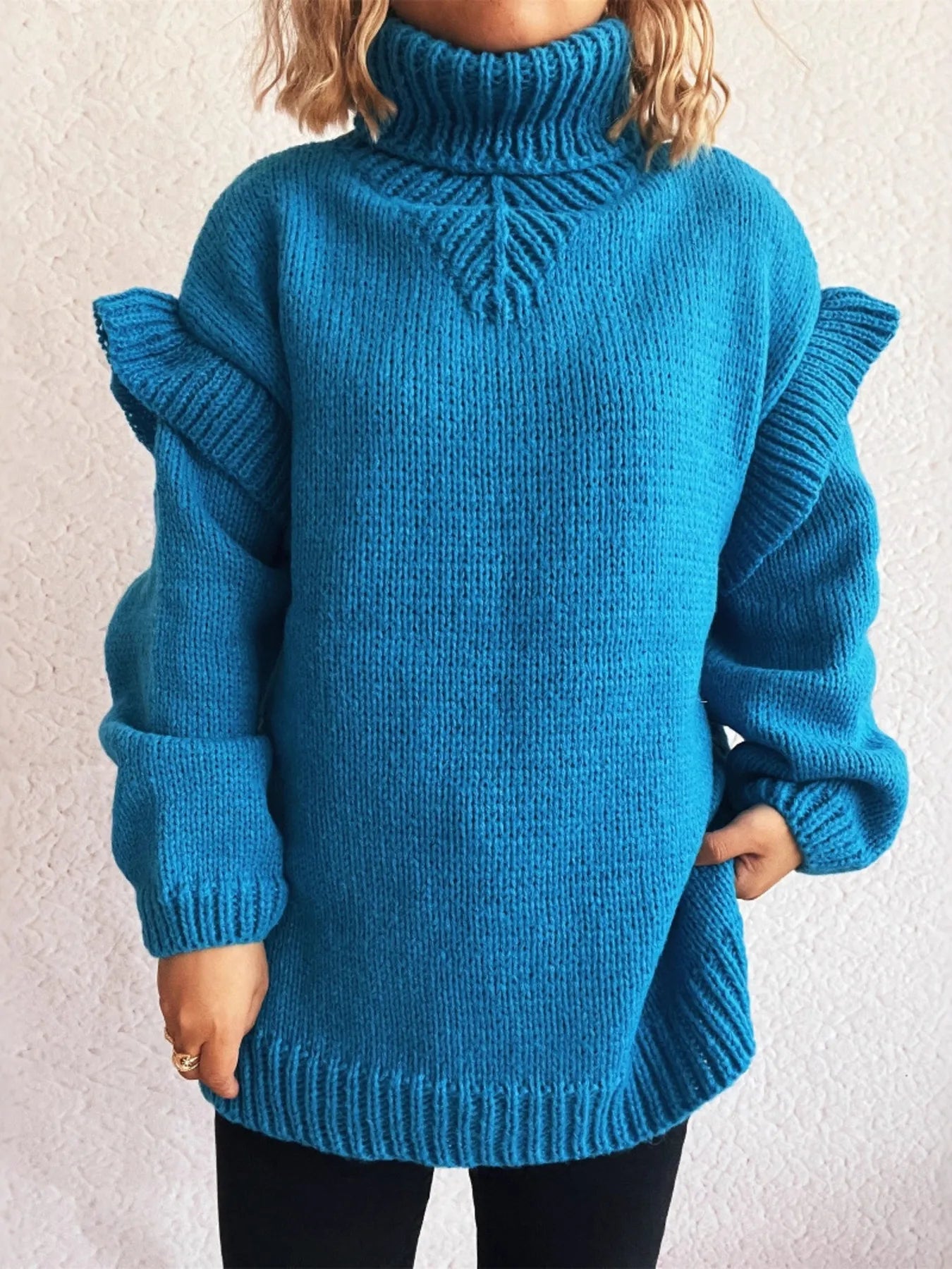 Feminine Crew Neck Winter Sweater