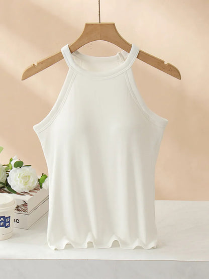 Classic Fit Tank Top With Built In Bra