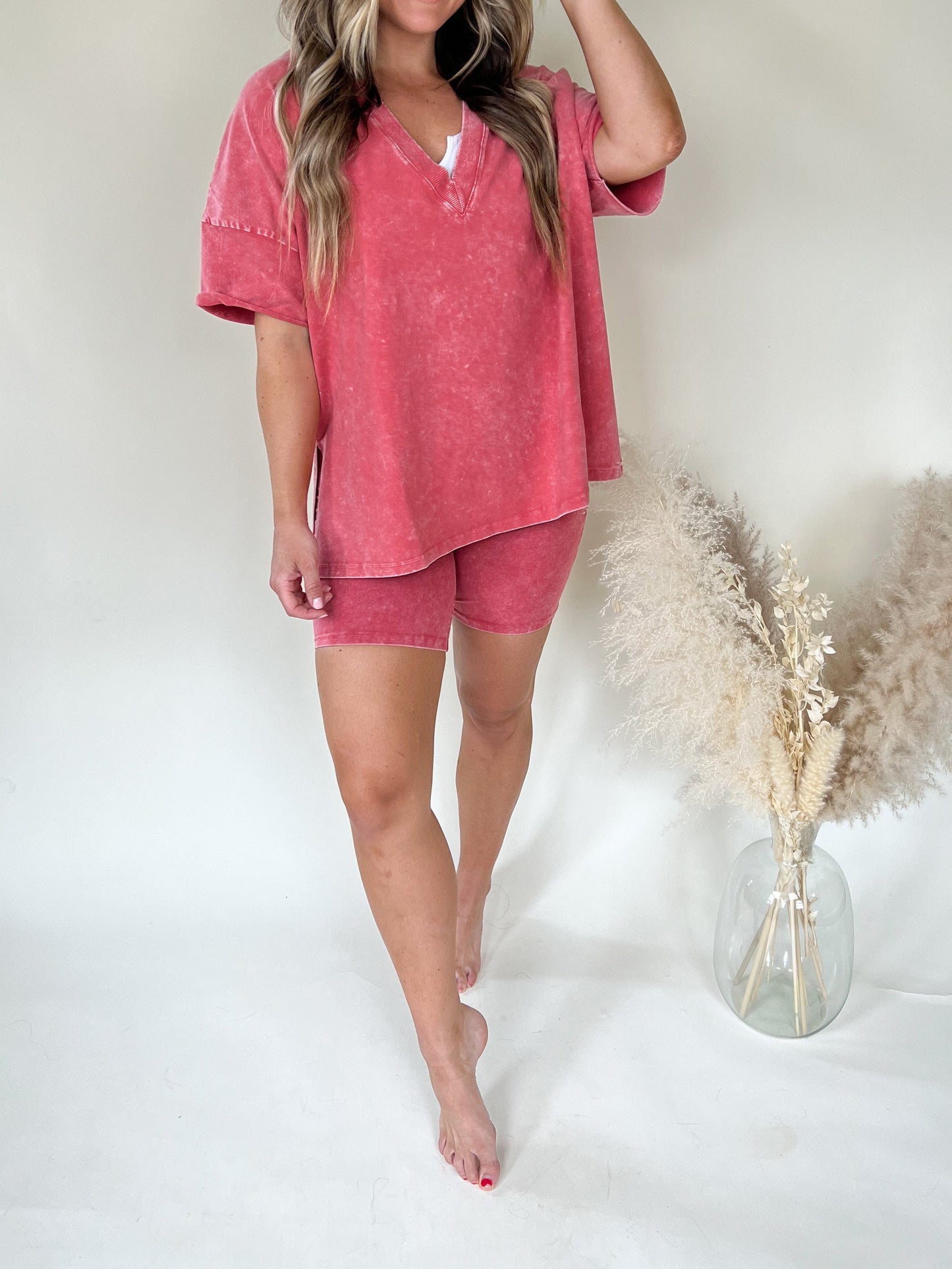 Comfortable Women's V-Neck Lounge Top